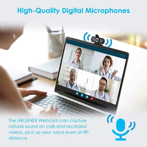 Smart Home Mini Webcam with Own 110 ° 1080P HD Wide Angle Built-in Stereo - Afbeelding 17 van 26