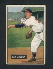 1951 Bowman #114 Sam Zoldak VGEX Athletics 104786 