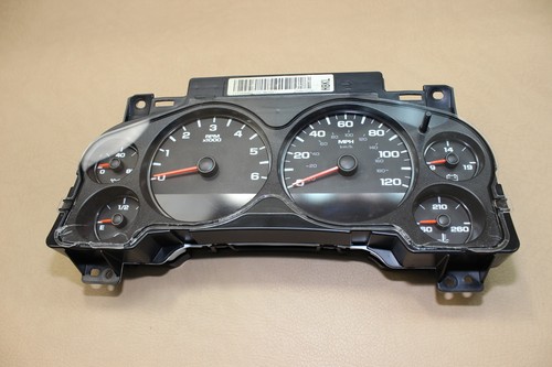07-12 1500 2500 SILVERADO SIERRA SPEEDOMETER INSTRUMENT CLUSTER 25861652 REMAN - Foto 7 di 12