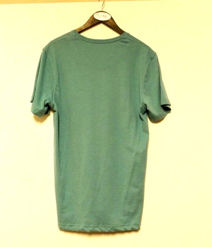 Tom Tailor Mens T-Shirt Sea Green Cotton Blend Loungewear Short Sleeve New - Picture 3 of 9