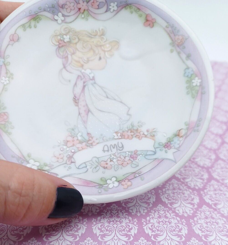 Placa de coleccionista Precious Moments 1991 miniatura Amy #236349 - Imagen 2 de 6