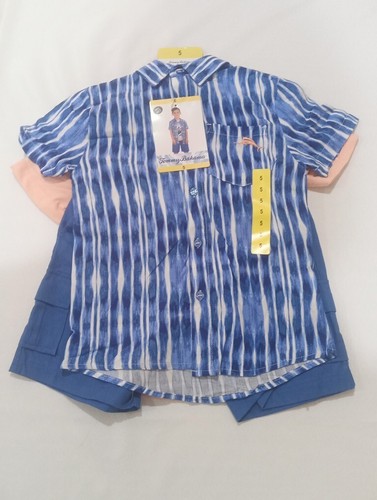 Tommy Bahama NWT Blue 3PC Kids Boys Clothing Set Size:5 Paradise Grand Prix - Picture 2 of 12