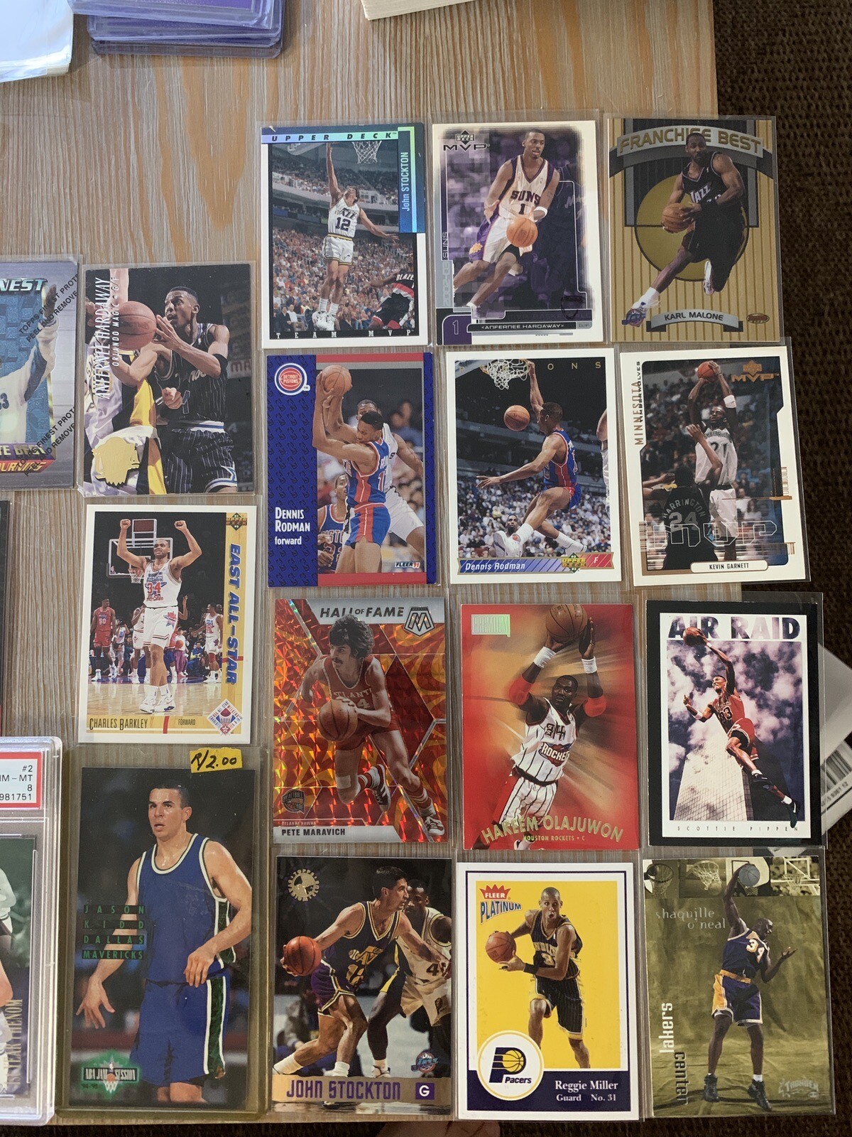 NBA HOF and Star Lot (x61)�Kidd RC Slab, Jordan, Lebron, Durant, Stockton, +++++ - Picture 3 of 6