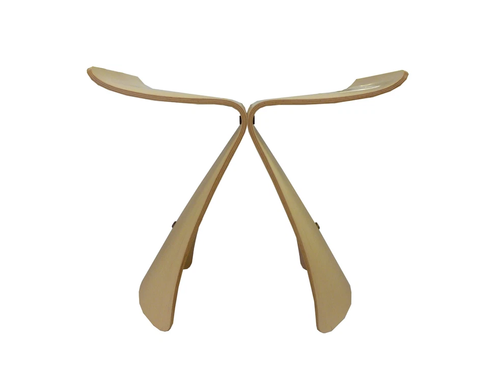 Sori Yanagi Butterfly Stool Maple S-0521MP-NT Tendo Mokko Made in Japan - Image 2 of 4
