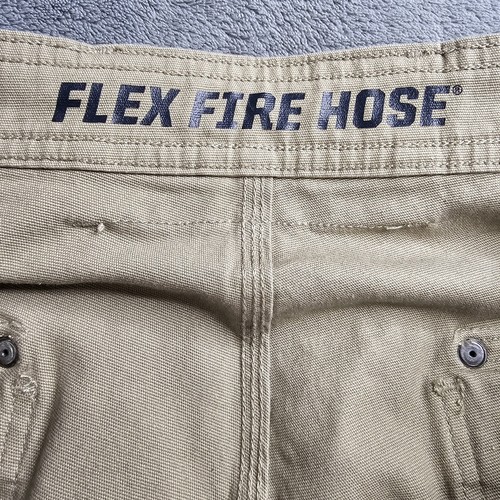 Duluth Trading Co Cargo Pants Men's Size 36x28(26) Khaki Brown Flex Fire Hose - Picture 13 of 20