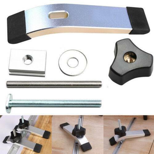 2PCS Quick Acting Hold Down Clamp Metal M8 T-Track T-Slot Woodworking Tools Set