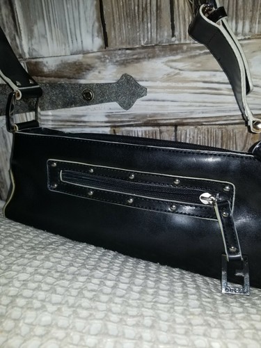 GUESS SATCHEL BAG PURSE BLACK NWT SHOULDER New - Picture 2 of 12