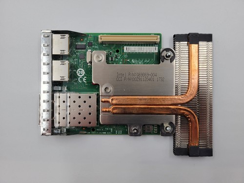 Dell X520-I350 Quad-Port 2x10GbE SFP 2x1GbE RJ45 Daughter Card Dell P/N: 0C63DV - Picture 2 of 4