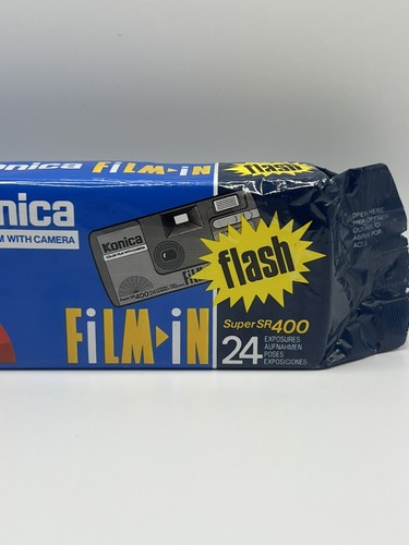 Konica Film-in Super SR400 Single Use Camera Exp 1994 New, Sealed, *COLLECTABLE* - Imagen 4 de 7