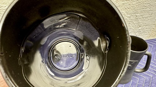 Tazza nera vetro vintage anni 70 *PLAYBOY BUNNY FROSTED BEER STEIN SET* - Foto 5 di 5