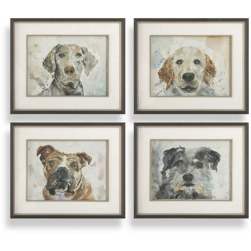 Uttermost 32466 Dog Days 28 X 23.38 inch Framed Prints, Set of 4 - Picture 1 of 7