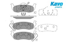 REAR BRAKE PADS SET KBP-6606 KAVO PARTS I