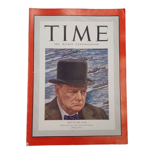 Vintage Januray 6, 1942 Time Magazine Winston Churchill Man of The Year - Picture 13 of 13