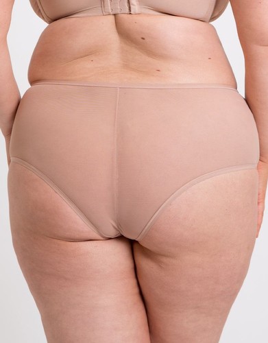 Curvy Kate Short Brief Victory Sheer Womens Ladies Knickers Latte Size 8-24 - Picture 2 of 5