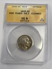 1935 DDR Buffalo Nickel graded VG 8 Details Cleaned by ANACS
