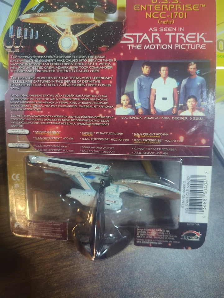 U.S.S. ENTERPRISE NCC-1701 Refit JOHNNY White LIGHTNING LEGENDS OF STAR TREK New - Image 2 of 2