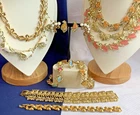 Vtg Costume Jewelry Lot Monet Sarah Cov + Fruit Salad Lucite Faux Pearls / Gems