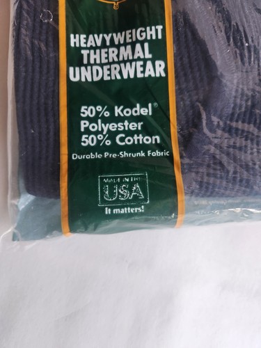 VTG NOS Northwest Territory One Men’s Ankle Length Drawer Long John’s XL Blue - Picture 3 of 3