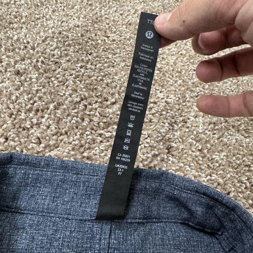 Camisa Lululemon Airing Fácil Para Hombre 2XL Manga Corta Abotonada Elastizada Rendimiento - Imagen 10 de 12