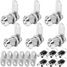 6-Pack 7/8' RV Storage Locks Keyed Alike Camper Trailer Cabinet Locks