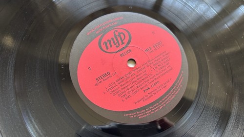 PINK FLOYD - RELICS EX/EX+ VINYL LP / EMI INNER / MFP REISSUE - Picture 9 of 10