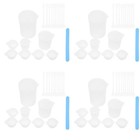 4 Sätze DIY -Silikon -Mischbecher multifunktionaler Messbecher, die Löffel