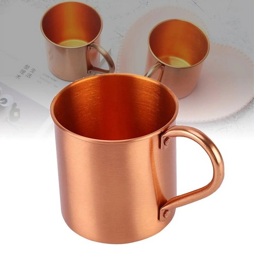 Pure Copper Rolled Rim Straight Mug |  Purpose  The Textured Experience Of - Bild 1 von 7