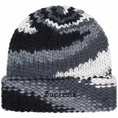 帽子 supreme 24SS Gradient Spacedye Beanie Genuine Supreme Gradient Space Dye Beanie Black 24SS Supreme