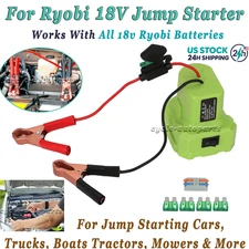 For Ryobi 18V JUMP STARTER Perfect For Jump Starting Vehicle Mower Tractor Boat