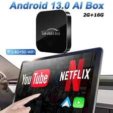 Wireless CarPlay AI box Android Auto Adapter with Netflix YouTube WIFI Converter