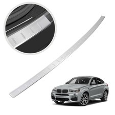 für BMW X4 (F26) 2014-2018 Ladekantenschutz Silber Gebürstet