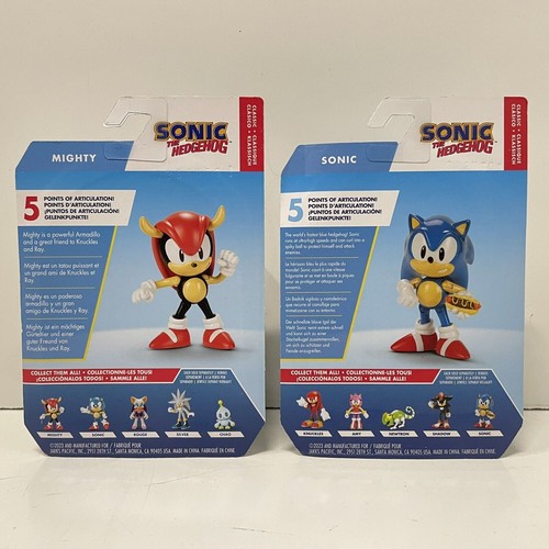 NUEVO Sonic The Hedgehog MIGHTY & Hot Dog SONIC 2.5” Figura de Acción Juguete Jakks - Imagen 2 de 2