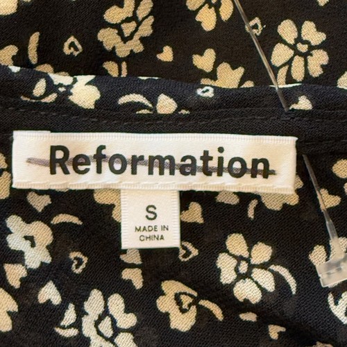 Reformation Britta geblümtes Oberteil V-Ausschnitt Rüschenärmel 31831 - Bild 5 von 12