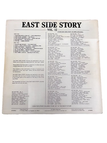 L@@K East Side Story LP Set Volume 1-12 OG Pressing Missing #3 Oldies  Lowrider - Bild 24 von 24