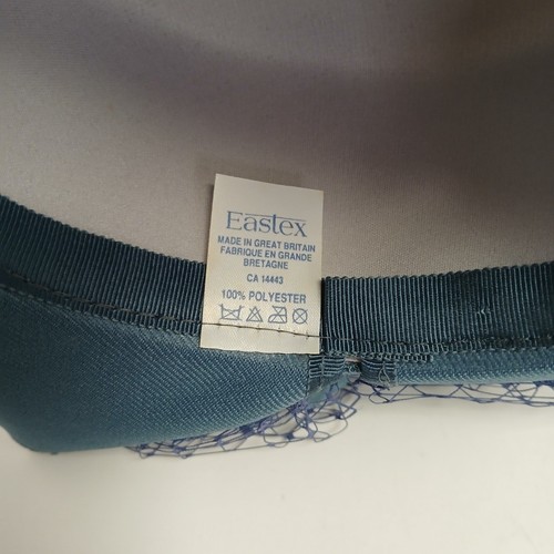 Eastex Hat Womens Blue Floral Netting Mother Of Bride Wedding FPL-WRDC - Picture 6 of 7