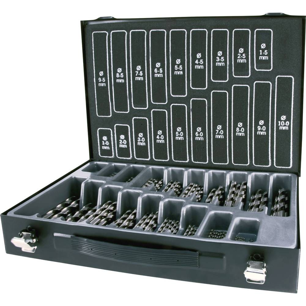 Forets métaux HSS RUKO A214200 coffret taraudage de 170 pièces de 1 à 10 mm