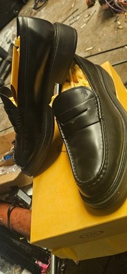 Tod's Black Leather loafers  brand new retail 876$ come get a deal