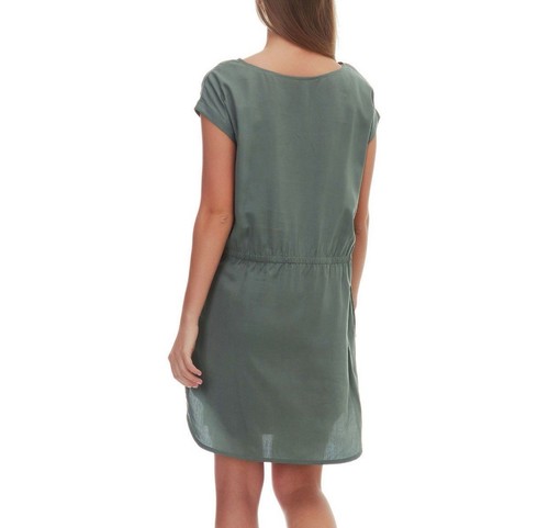 Patagonia June Lake Swing Dress Pockets L Tencel Summer Cap Sleeve Comfort - Picture 2 of 8