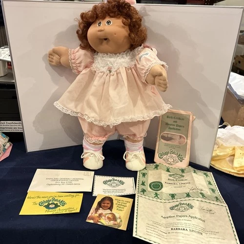 1986 CPK Cabbage Patch Cornsilk Kids w Outfit, Unused Birth Certificate, Papers