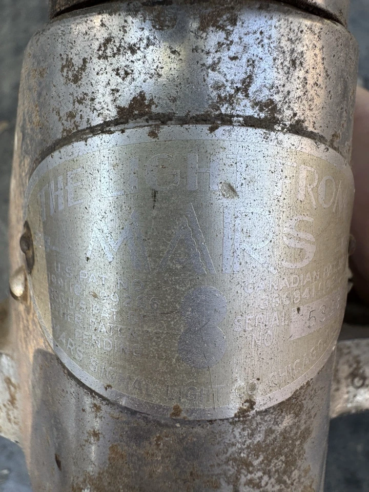 1930-е ПОЖАРНАЯ МАШИНА МАРС СИГНАЛЬНЫЙ ФОНАРЬ - Свет с Марса Красный Колеблющийся - Изображение 4 из 4