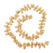 450-475Pcs Teardrop Crystal Beads for Bracelet Jewelry Making Gold Champagne