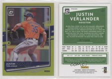 2020 Panini Donruss Optic Retail Lime Green Prizm Justin Verlander #157