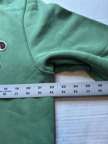 Hollister Green Y2k Grunge Pullover Heavy Hoodie Jacket Size Large Vintage - 第 3/4 張圖片