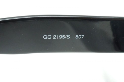 GUCCI Sunglasses Eyewear Interlocking GG2195/S Plastic Black 1362k - Picture 9 of 10