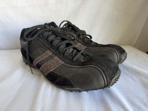 Scarpe No Boundaries da uomo taglia 13 America Franklin nere e marroni in pelle scamosciata con lacci - Foto 1 di 8