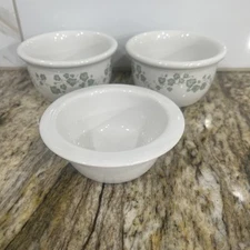 2 CORELLE COORDINATES TABLEWARE 7 OZ CUSTARD SMALL BOWLS IVY CALLAWAY One Insert