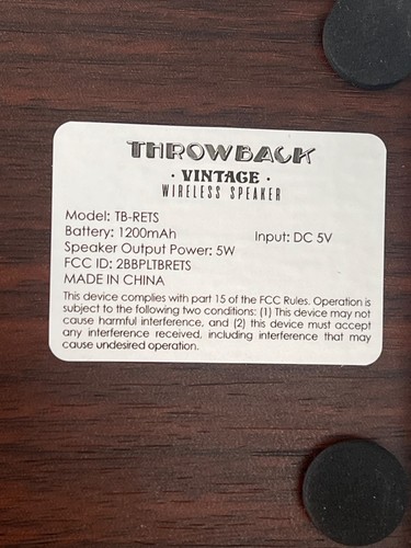 Altavoz Bluetooth Portátil Retro Vintage - Imagen 15 de 15