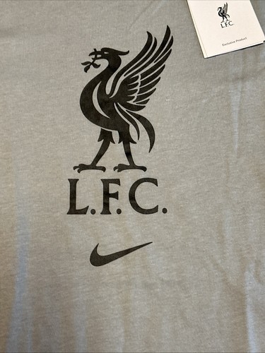 T-shirt calcio uomo Nike Liverpool FC logo taglia media nuova con etichetta DM3482-073 - Foto 2 di 4