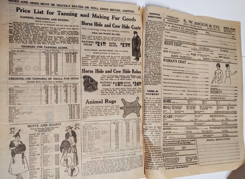 1918 Vintage Trappers Exchange Furs Hides E.W Biggs Kansas City Missouri 31 Page - Picture 16 of 18