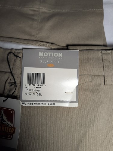 2 pair Men's Dress Pants (33x32) - Savane & Dockers - NEW (with tags) - Bild 5 von 9